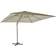 Brafab Linz Frithængende Parasol 300x300 cm Hvid/Grå 300cm