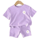 Shein Blommig Baby Girl Casual Enkelt Blommnster Kortrmade Shorts Set Lmplig fr sommaren