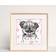 Diamond Dotz Hug A Pug with Frame 13.7 x 13.7