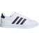 adidas Grand Court 2.0 Sneaker in White/Dark Blue/Scarlet