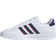 adidas Grand Court 2.0 Sneaker in White/Dark Blue/Scarlet