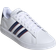 adidas Grand Court 2.0 Sneaker in White/Dark Blue/Scarlet