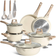 Just Perfecto Topf und Pfannenset Induktion mit Deckel 15-teiliges Kochtopfset Aluminium Set mit Klappe 15 teile