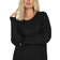 Yours Curve Knitted Tunic Jumper Dress - Black