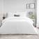 Dunelm Jessa Pintuck & Duvet Cover White (260x220cm)