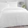 Dunelm Jessa Pintuck & Duvet Cover White (260x220cm)