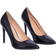 PrettyLittleThing Patent Wide Fit Court Heels, Black