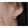Shein 2pcs Fashionable Hollow Out Heart Decor Stud Earrings Fit For Women's Daily Wear