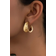 Shein Textured Cuff Hoop Earrings
