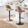 Dunelm Jonas Adjustable Bar Pebble Bar Stool 109cm