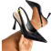 Shein Wide Fit Women's High Heel Backstrap Pumps - Patent Leather Metal
