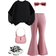 Shein Toddler Solid Color Bow Sweatshirt and Bell Bottom Pants Set - Casual