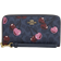 Coach Long Zip Around Wallet - Blue/Multi