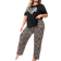 Shein Plus Leopard Butterfly Heart Print Short Sleeve Pajama Set
