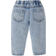 Shein Heart Embroidered Denim Tapered Pants - Denim