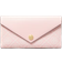 Tory Burch T Monogram Contrast Embossed Envelope Wallet - Powder Pink/New Cream