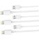 Krefx 3-Pack 2M Lightning laddare iPhone 13/12/11/ Xs/Max/X/8/7/6/5/SE 2m