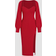 Cider Knit Solid Cami Split Midi Dress & Shrug