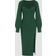 Cider Knit Solid Cami Split Midi Dress & Shrug