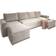 Masseno Ecksofa ASPRA Creme Sofa 295cm 5-Sitzer