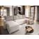 Masseno Ecksofa ASPRA Creme Sofa 295cm 5-Sitzer