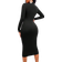 Shein Womens Solid Color Simple Casual CutOut Long Sleeve Dress