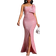 Shein Womens Elegant Pink Bowknot Formal Dress Ideal For WeddingParty Recommended As Gift Long Homecoming Dresses Birthday Outfit Homecoming Dresses