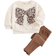 Shein Cozy Pixies 3D Bow Decor Sweatshirt And Pants Set