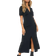 ASOS DESIGN Ultimate Svart tea-klänning midimodell med krage-Svart/a