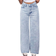 Shein Oversized Butterfly Print Denim Wide-Leg Pants - Casual