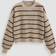 Cider Striped Knit Round Neckline Long Sleeve Top