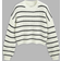 Cider Striped Knit Round Neckline Long Sleeve Top