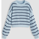 Cider Striped Knit Round Neckline Long Sleeve Top