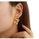 Shein Textured Metal Stud Earrings