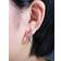 Shein Pair Fashion Cubic Zirconia Hoop Earrings For Women For Wedding Anniversary Engagement Party Jewelry Valentines Day Gift