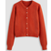 Cider Wool-blend Round Neckline Solid Button Knitted Cardigan