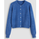 Cider Wool-blend Round Neckline Solid Button Knitted Cardigan