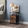 Steelside 18" wide Bedside Table 16x18"