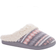 Evshine Warm Knit House Slippers for Women Comfy Fleece Lined Winter Slippers with Memory Foam and Indoor Outdoor Soles, Pink, 9-10.5