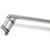 Dunelm Trinity Metal Door Curtain Pole Silver 110cm