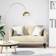 vidaXL Elskovssofa 111 cm Stof Cremefarvet Sofa 124cm 2 personers