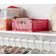 Brightroom Rectangular Plastic Foldable Medium Crate Pink Storage Box
