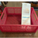 Brightroom Rectangular Plastic Foldable Medium Crate Pink Storage Box