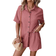 Shein Drop Shoulder Shirt Tie Front Shorts