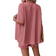 Shein Drop Shoulder Shirt Tie Front Shorts