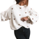 Shein Autumn And Winter Women's Valentine's Day Cute Casual Heart-Patterned Loose-Fit Fashionable Sweater With Round Neck And Long Sleeves