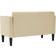 vidaXL Elskovssofa 111 cm Stof Cremefarvet Sofa 124cm 2 personers