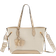 River Island Monogram Side Tie Charm Shopper Bag - Beige