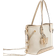 River Island Monogram Side Tie Charm Shopper Bag - Beige