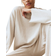 H&M Oversized Pullover Mit Gerundetem Saum - Beige